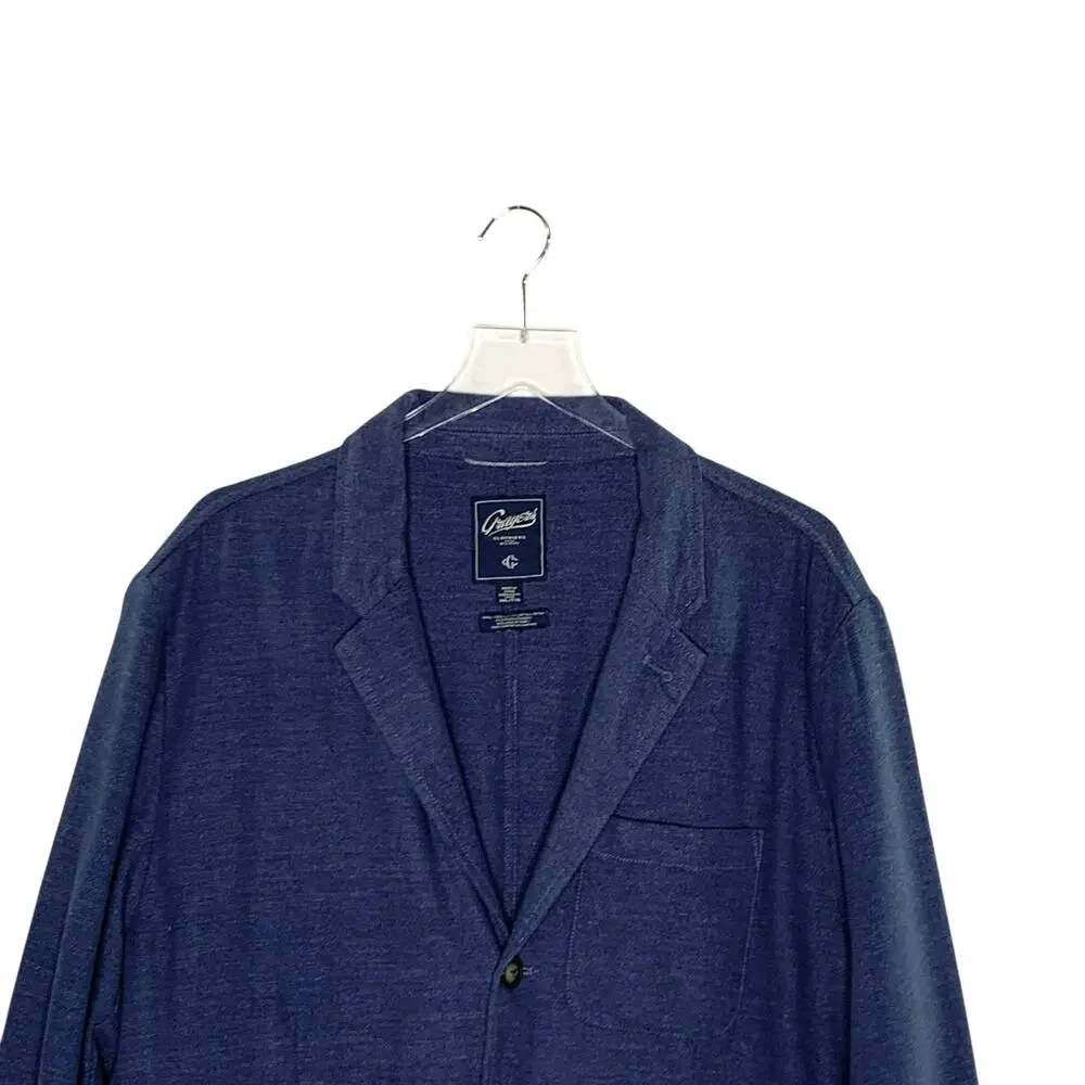 Grayers XXL Favorites Icon Newport Stretch 3 Button Blazer Washed Navy